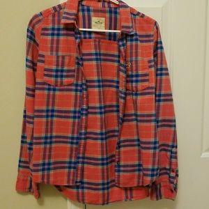 Hollister plaid shirt